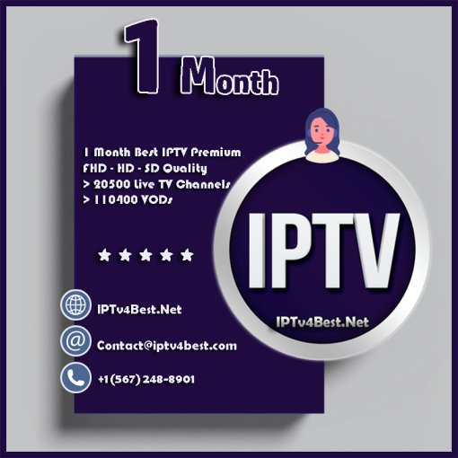 1 Month IPTv Plan Subscription - IPTv Service Provider