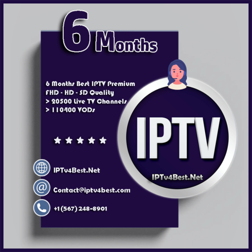 6 Months IPTv Plan Subscription - IPTv Service Provider