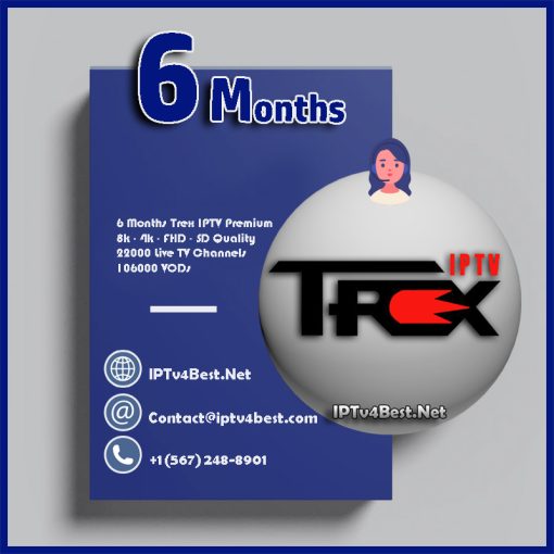 TREX IPTV 6 Months Subscription – IPTV4BEST.NET