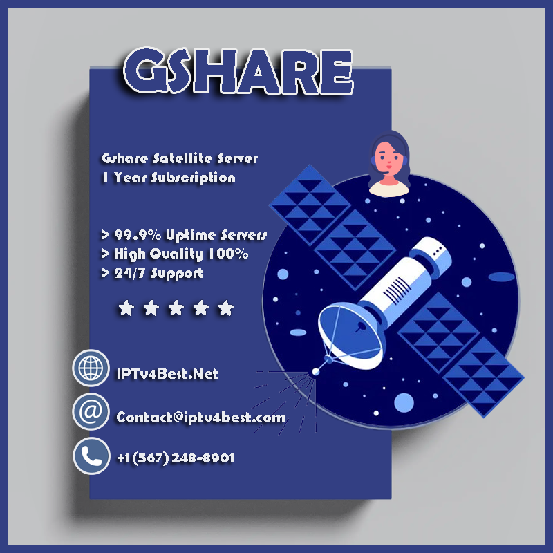 Gshare Satellite Server 1 Year Subscription
