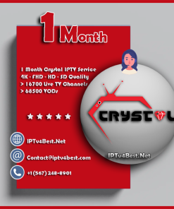 1 Month Crystal IPTV Subscription - Best IPTV