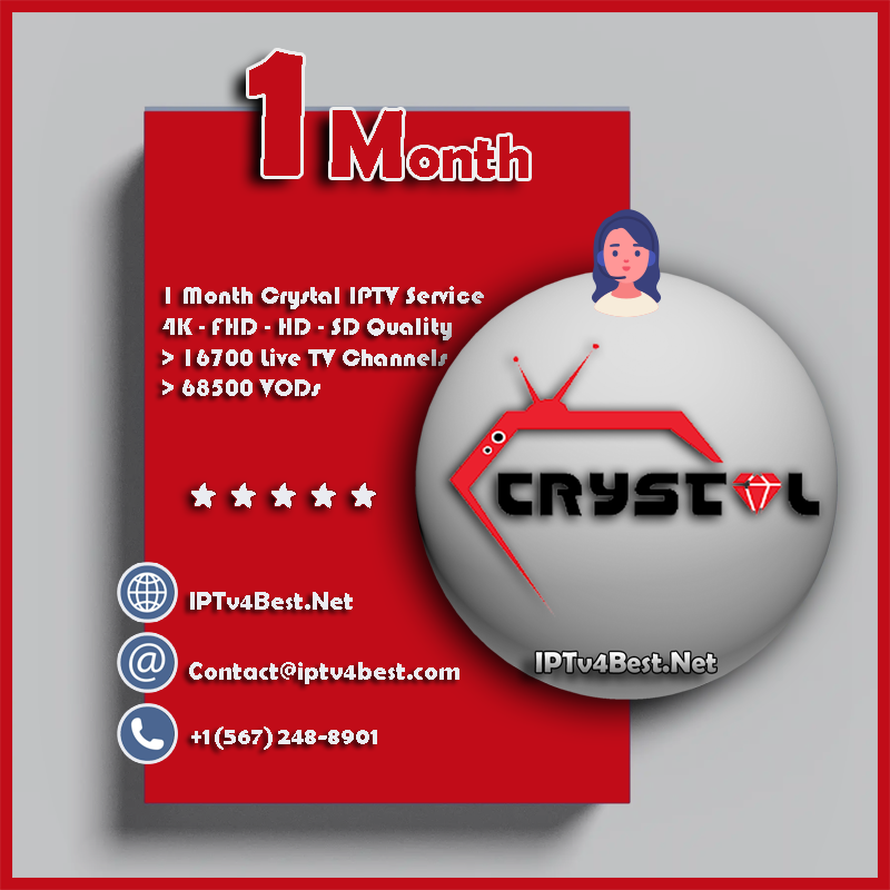 1 Month Crystal IPTV Subscription - Best IPTV