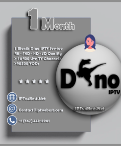 1 Month Dino IPTV Subscription - Best IPTv Service
