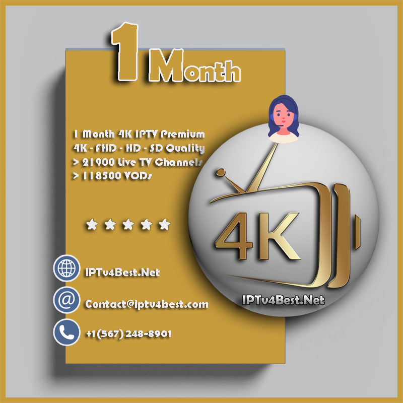 1 Month Strong 4K IPTV Subscription - IPTv Service
