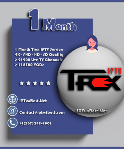 1 Month Trex IPTV Subscription - IPTv Service