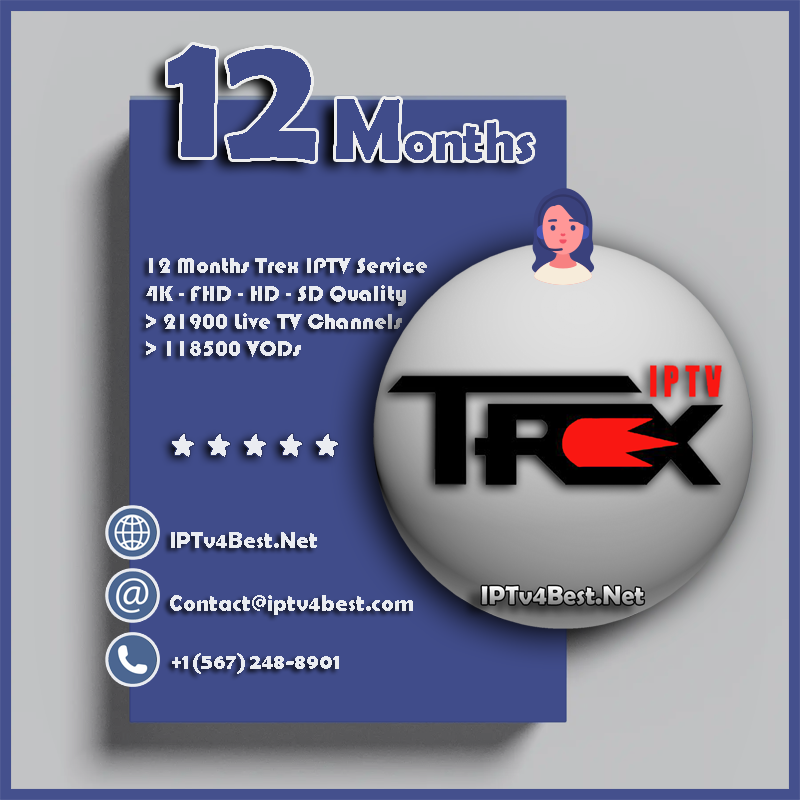 12 Months Trex IPTV Subscription - IPTv Service