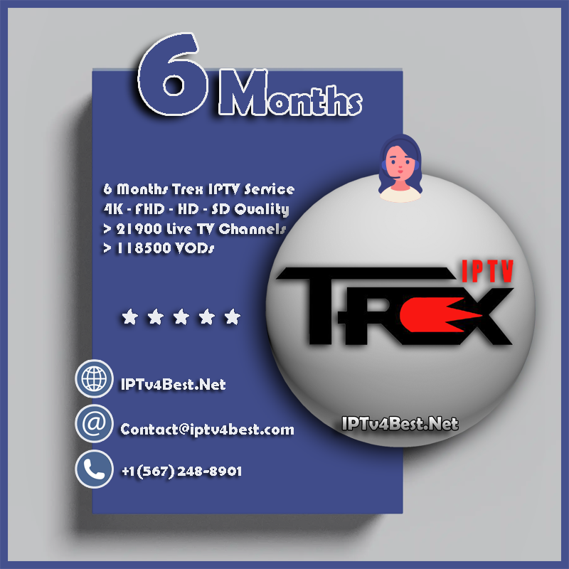 6 Months Trex IPTV Subscription - IPTv Service