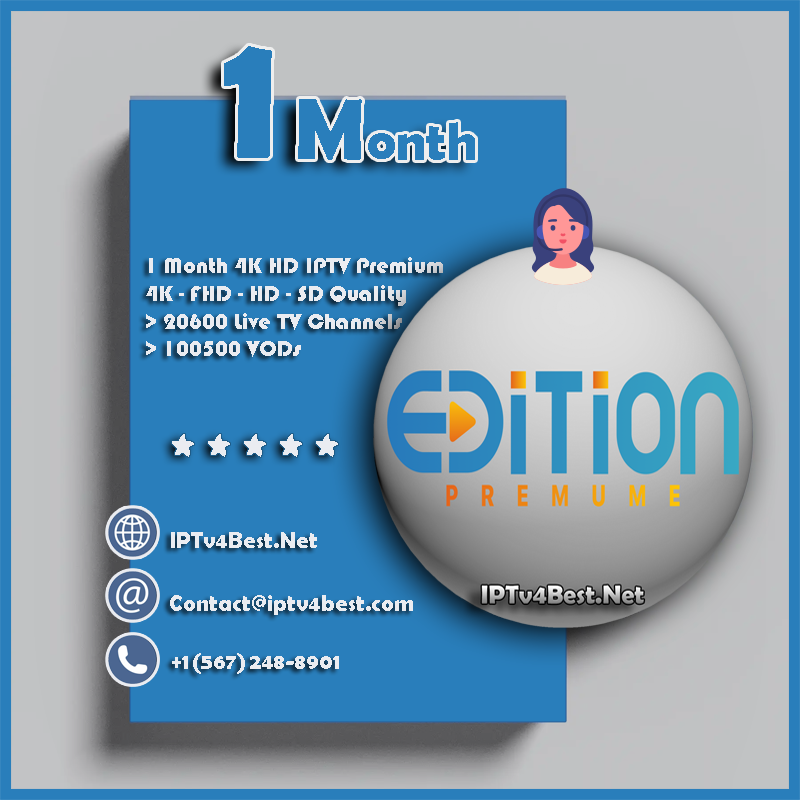 1 Month Edition Premium IPTV - IPTv Subscription