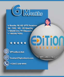 6 Months Edition Premium IPTV - IPTv Subscription