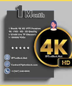 1 Month 4K HD Best IPTV Subscription