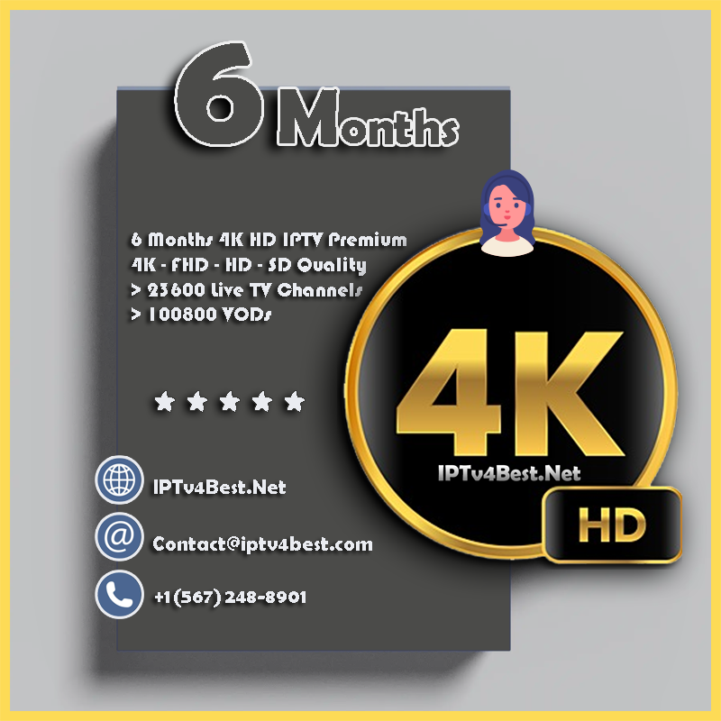 6 Months 4K HD Best IPTV Subscription